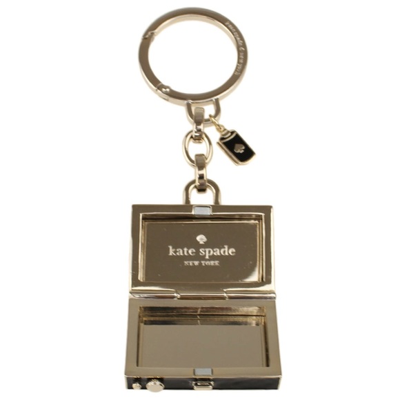 NWT-Kate Spade-3D Camera 📷 Keychain/Bag Charm-Glass Stone Lens-Black & White-$99 - Picture 11 of 12